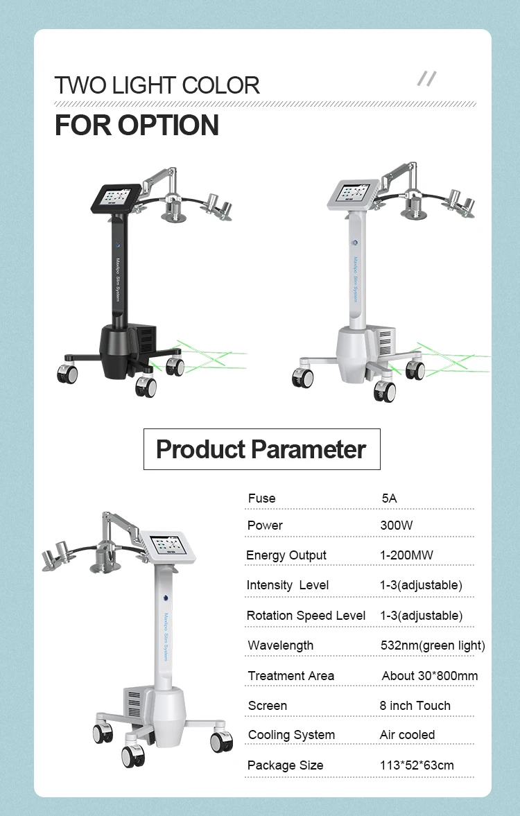 New Technology Vertical 6d Cold Soure Laser Fat Removal Weight Loss With Green Light