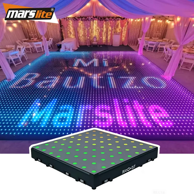 Waterproof 8x8 Pixel LED Dance Floor for Weddings and Dance