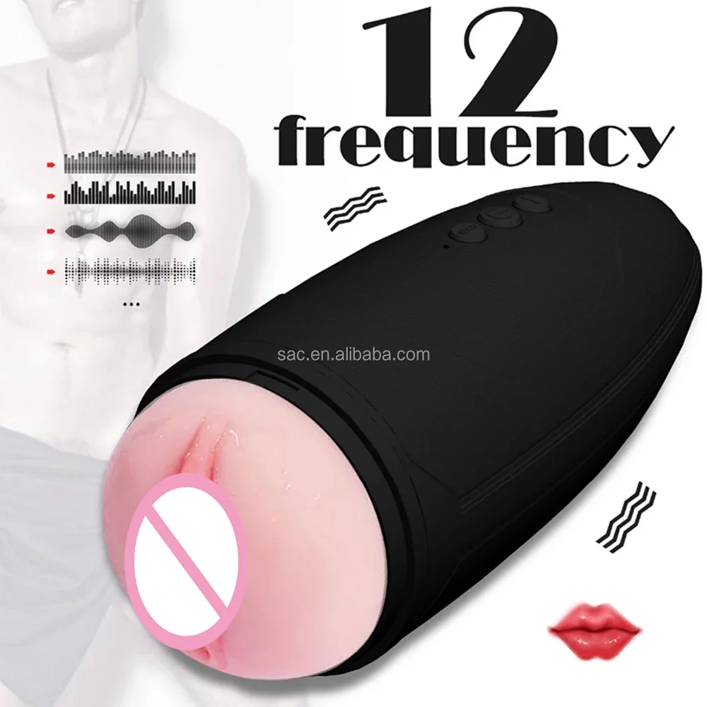SacKnove Bestseller 12-Gang USB Elektrischer Vibrator fr Mnner  Masturbationsbecher Vibrierende Vagina Mnnliches Sexspielzeug
