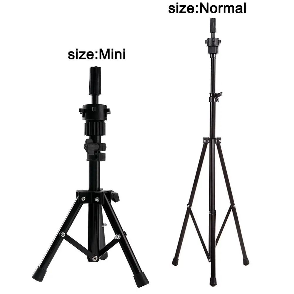 Mannequin Head Tripod Wig Holder Black Adjustable Tripod Stand Holder For  Training Head Mini Normal Two