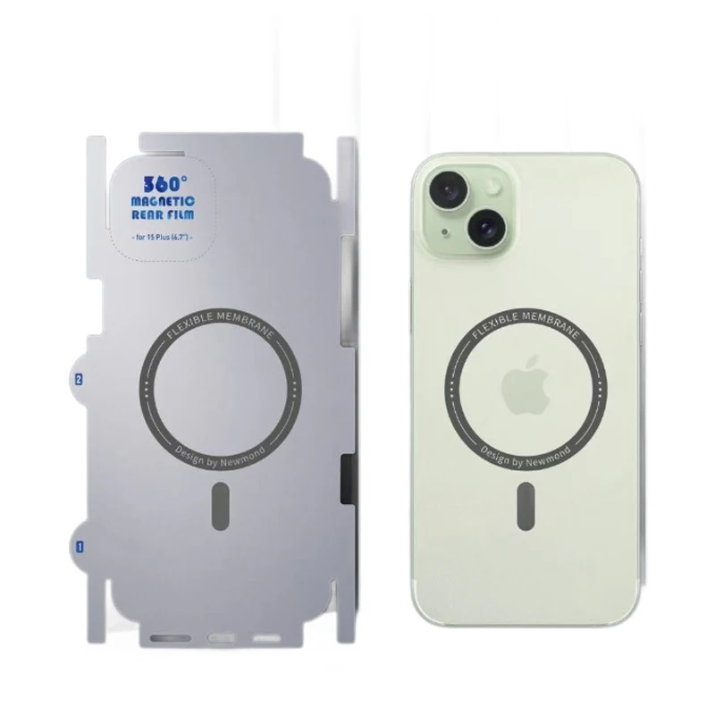 Matte Full Wrap TPU Protective Back Film iPhone 16promax 15pro 14 13 12mini 360° Magnetic HD Clear Protective Film Mobile Phones