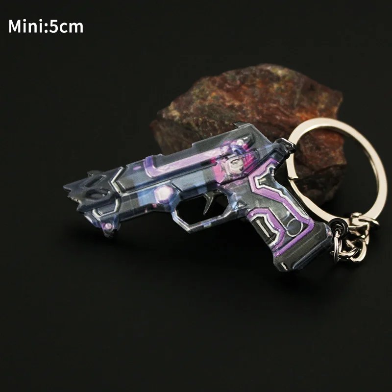 5cm Valorant Mini Toy Gun Model Metal Pistol Exquisite Collection Boys Computer Game Reaver Vandel Valorant