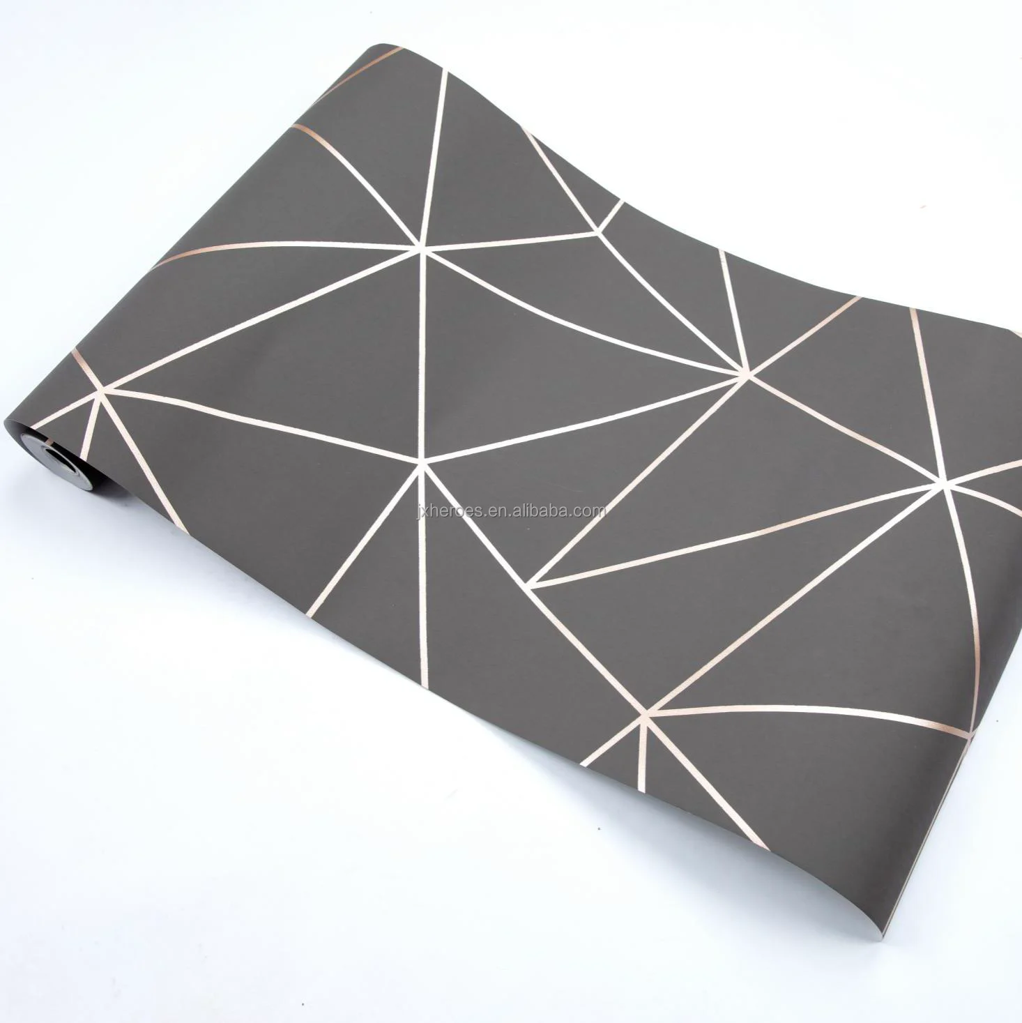 Exquisite Modern Style Irregular Line Mosaic Pattern Luxury Non Woven Room Wallpaper