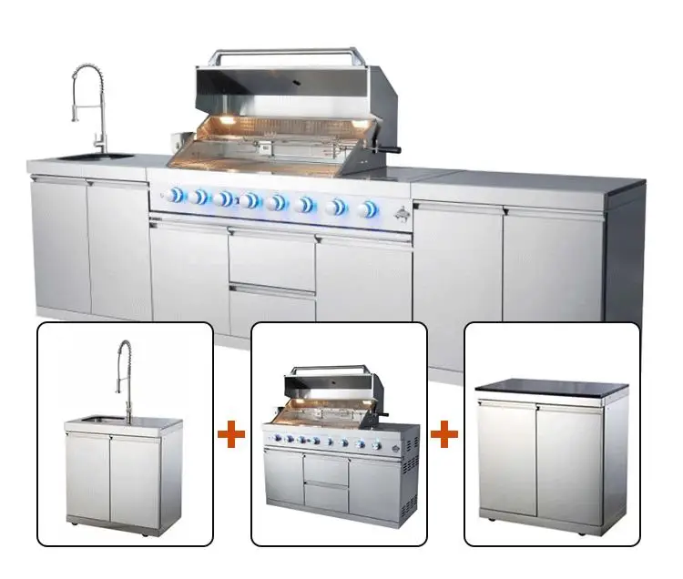 Outdoor Kitchen - Durable 304 Stainless Steel BBQ Grill