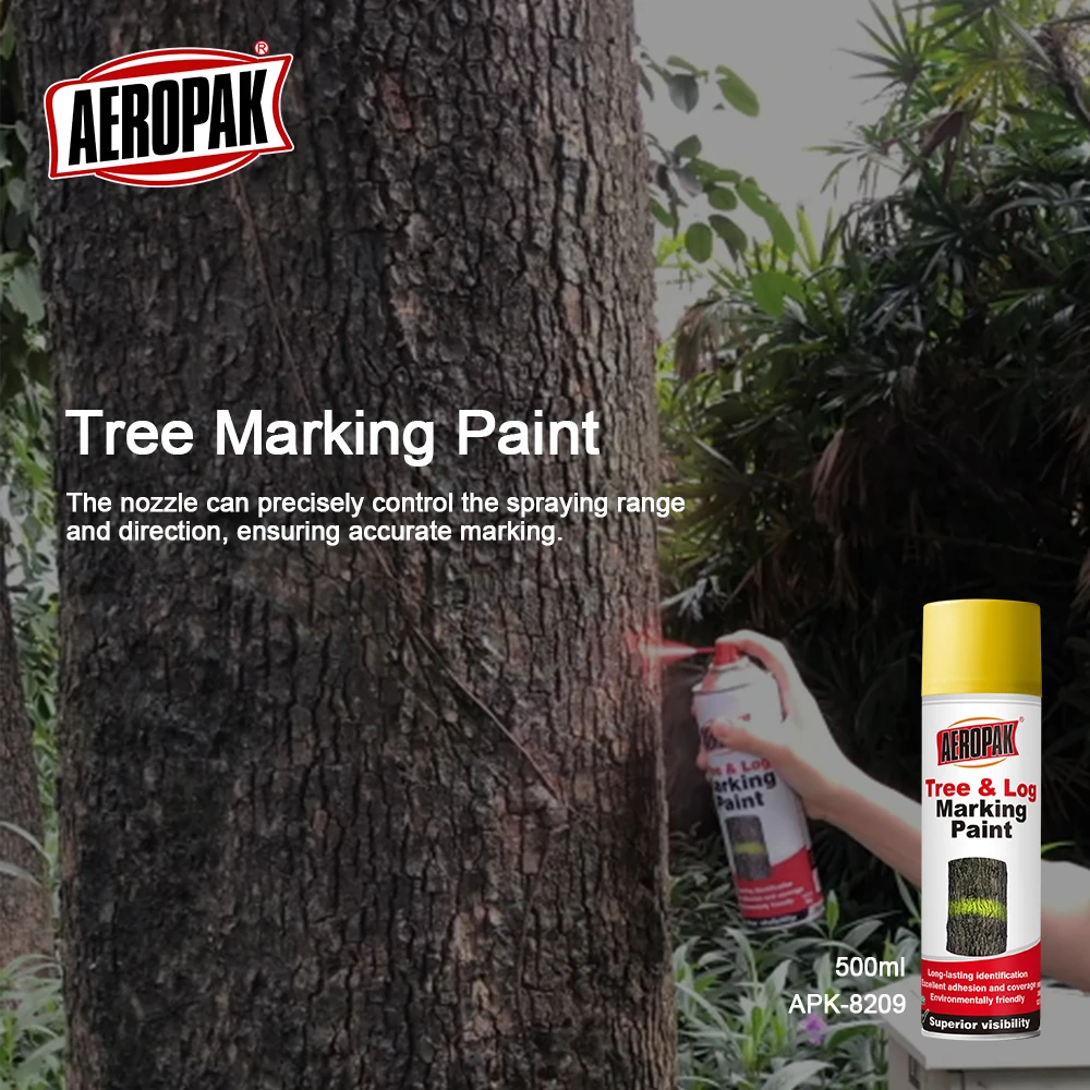 AEROPAK REACH 500ml Acrylic-based Tree Marking Spray Paint for Plastic Rubber and Boat Coating
