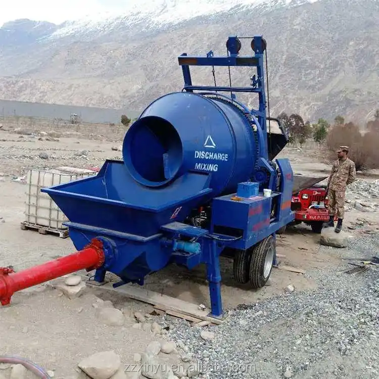 JBS30 JBS40 Concrete Mixer Pump with diesel Engine with Hopper