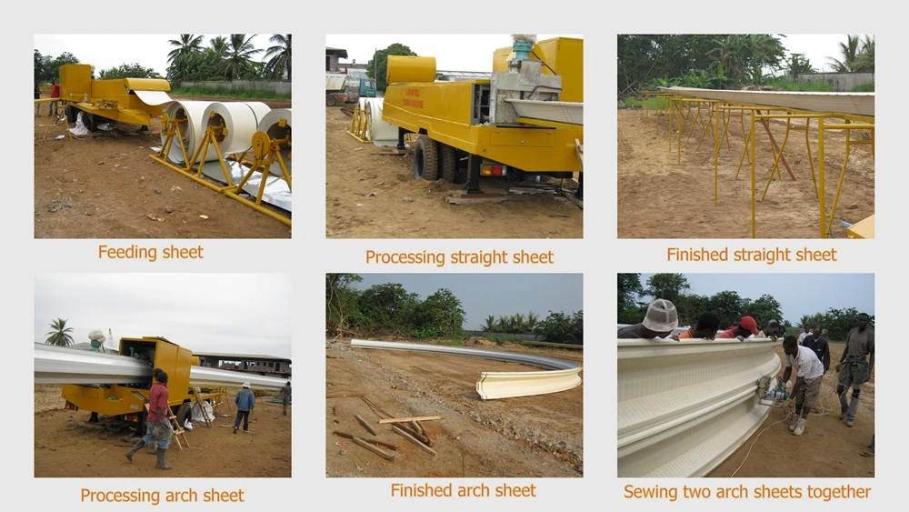 No-girder arch sheet forming machine/Arch roofing roll forming machine ...