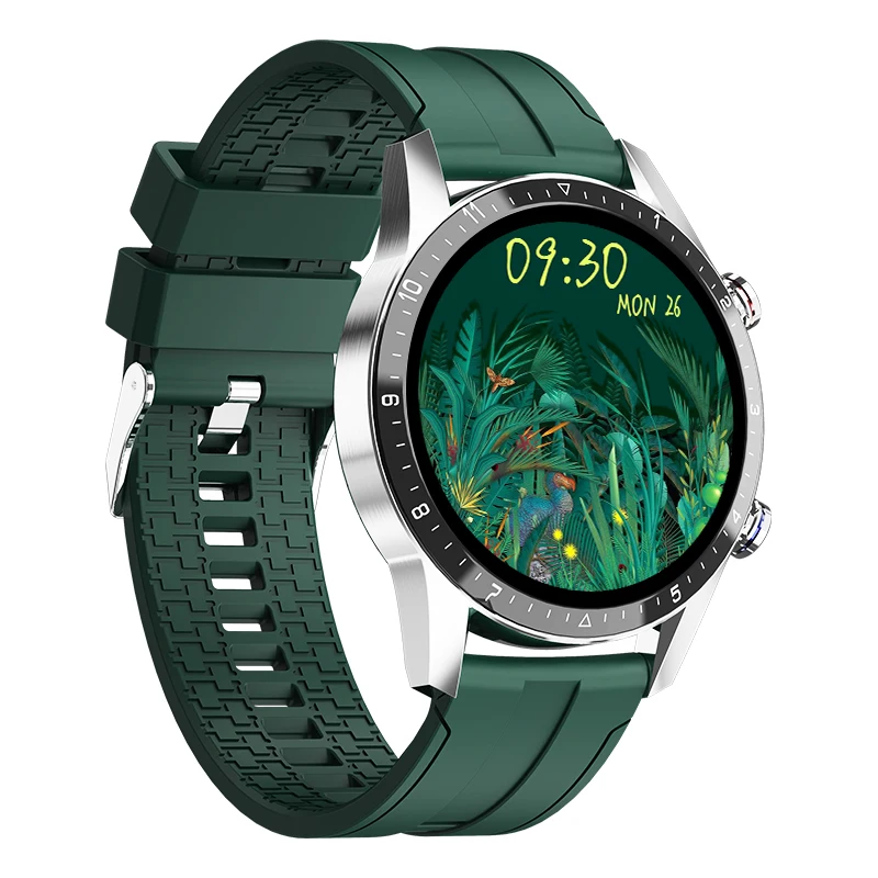 OEM Video Call GPS Smart Watch 1.35 Inch Amoled Round Touch Screen Bracelet BlueTooth Smartwatch with Magnet Charging Base