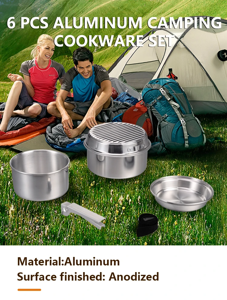 Portable Outdoor Camping Cookware Set Camping Pot Ultralight Cookware Sets details