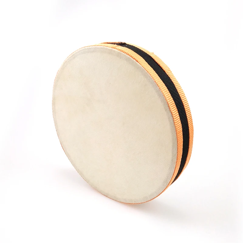 Новый деревянный Тамбурин, ручной барабан, игрушка/Колокольчик/музыкальный инструмент для детей, кожевенный дублер, инструментальный музыкальный ручной барабан