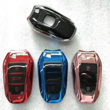 colorfast TPU Car Key Cover Keyless Fob Shell Skin fit for Peugeot 208 308 508 3008 5008 for Citroen C4 Picasso DS3 DS4 DS5 DS6
