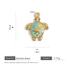 Turtle green and blue  = 2PCS