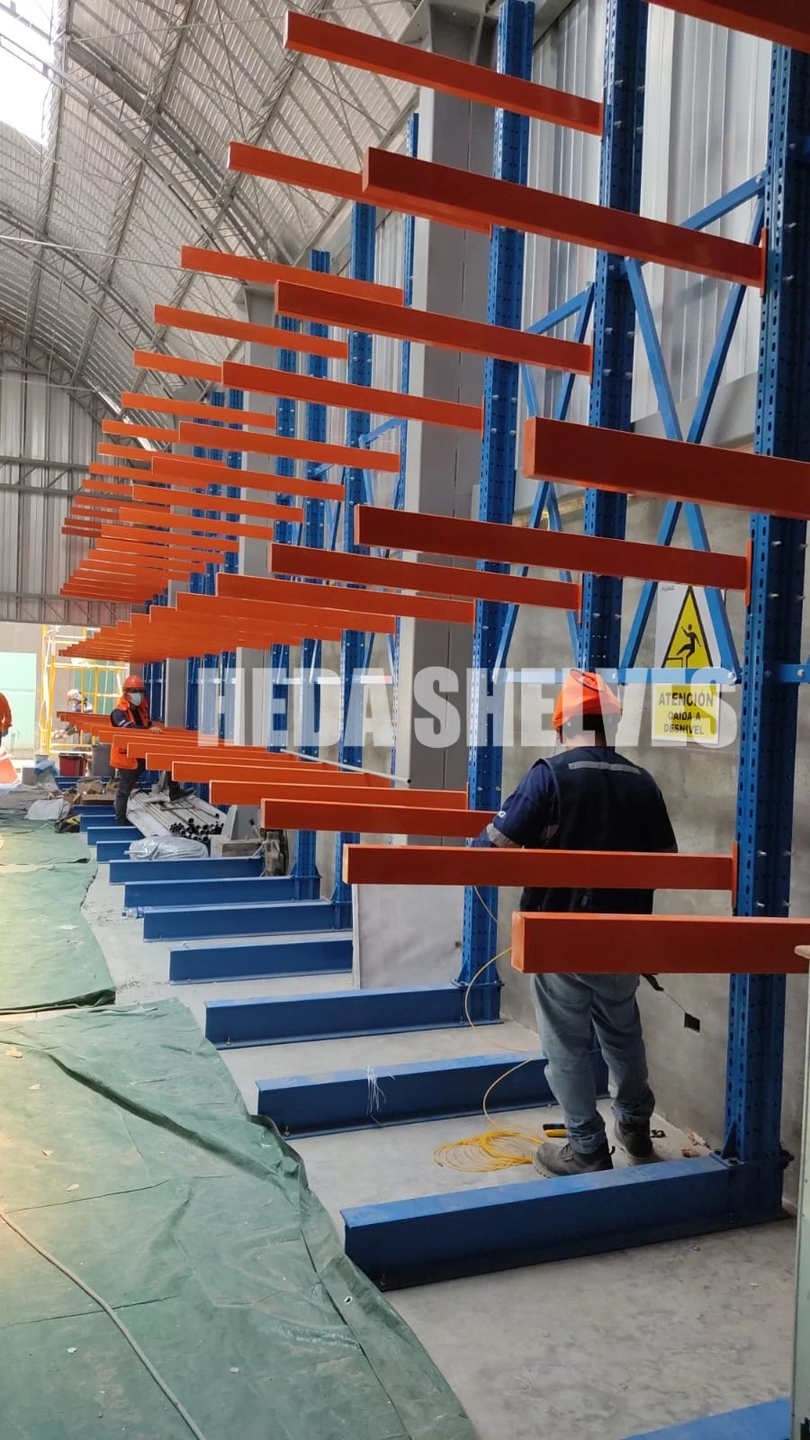 Wholesale Heavy Duty Cantilever Storage Racks Orange Cantilever Racking ...