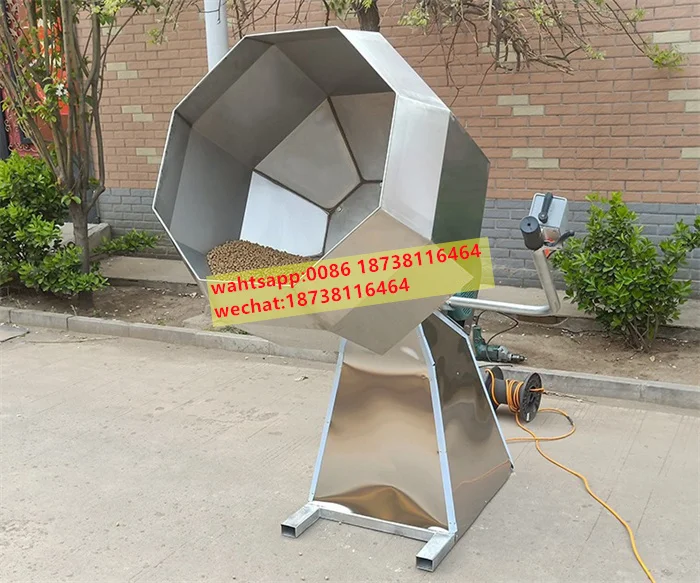 Octagonal Coated Peanut Flavoring Machine for seasoning potato chip