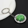 green glass-key chain