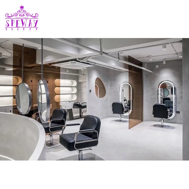 Foshan Customization Luxury Barber Chairs Fancy Hair Salon Chairs Reclining Stylist Chairs