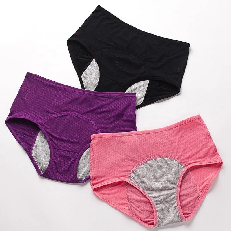 Womens Plus Size L-8xl Period Undies Panties Leak Proof Underwear ...