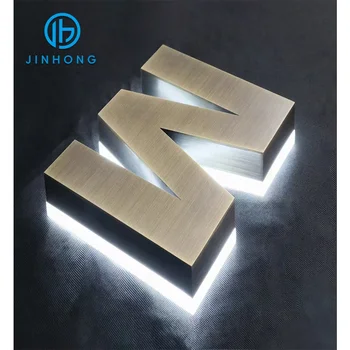 3d letter signlaser cut metal stainless steel metal letter backlit sign 3d frontlit led letters 3d light sign