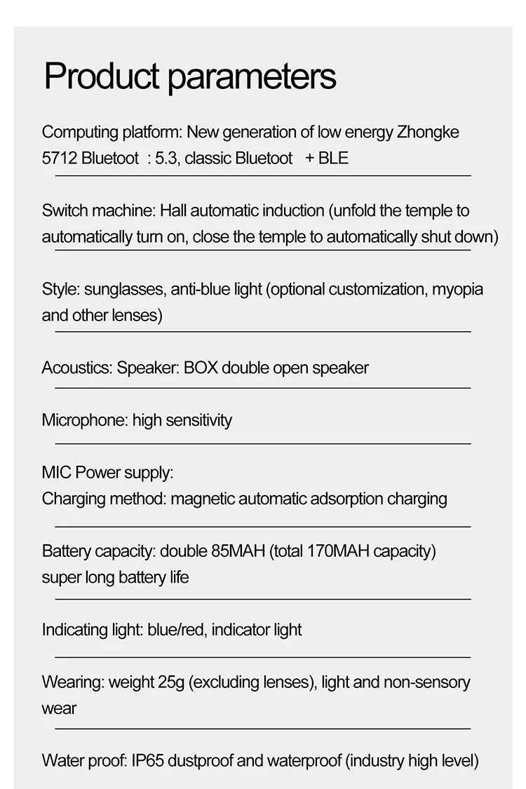 Fashion Luxury Custom AR Smart Ai Translation Eye Glass Optical Eyewear Anti Blue Light Blocking Sun AR AI Smart Glasses