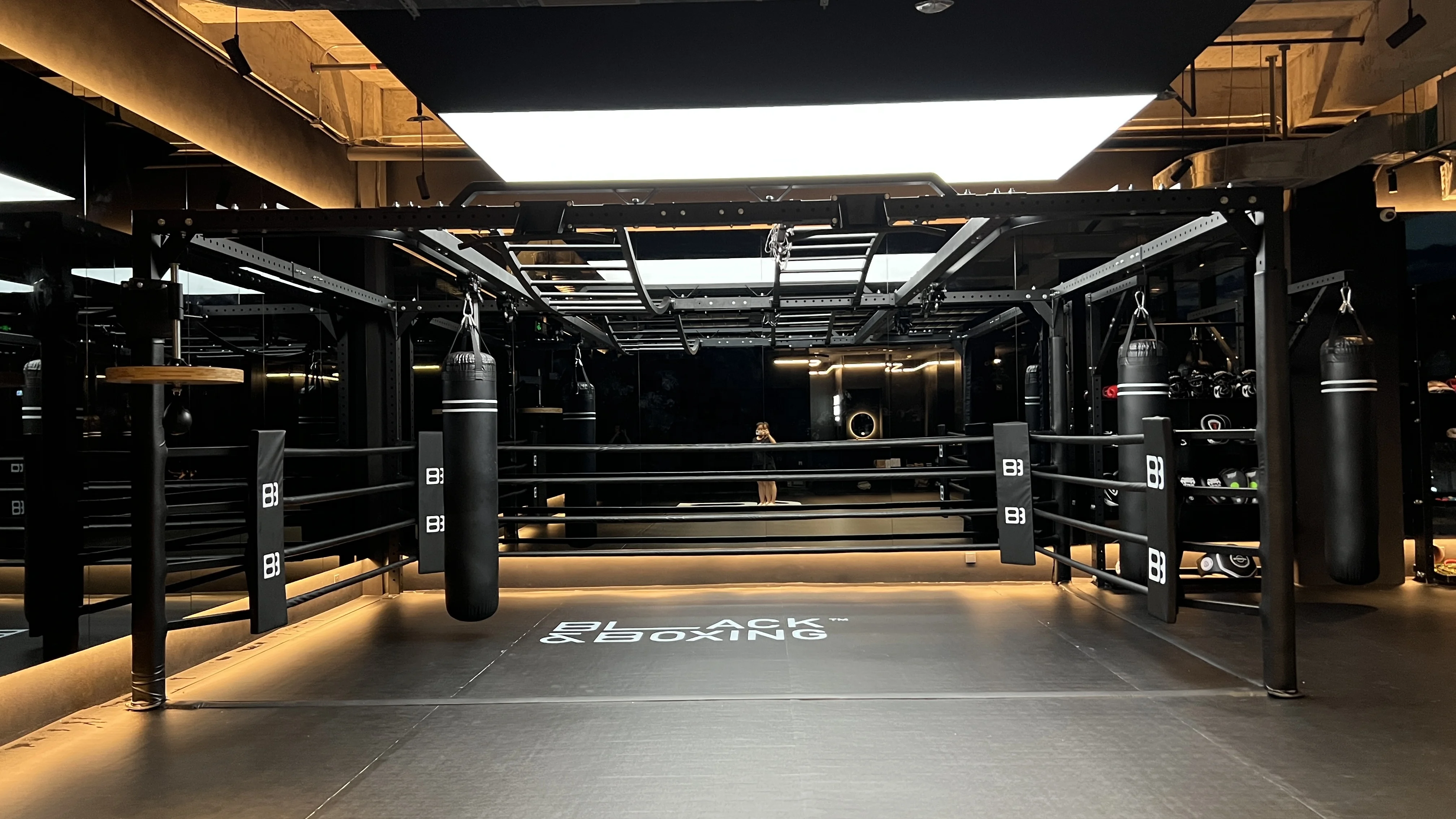 EVB Ground Portable Ring Boxing Equipment Small Floor Boxing Gym Ring