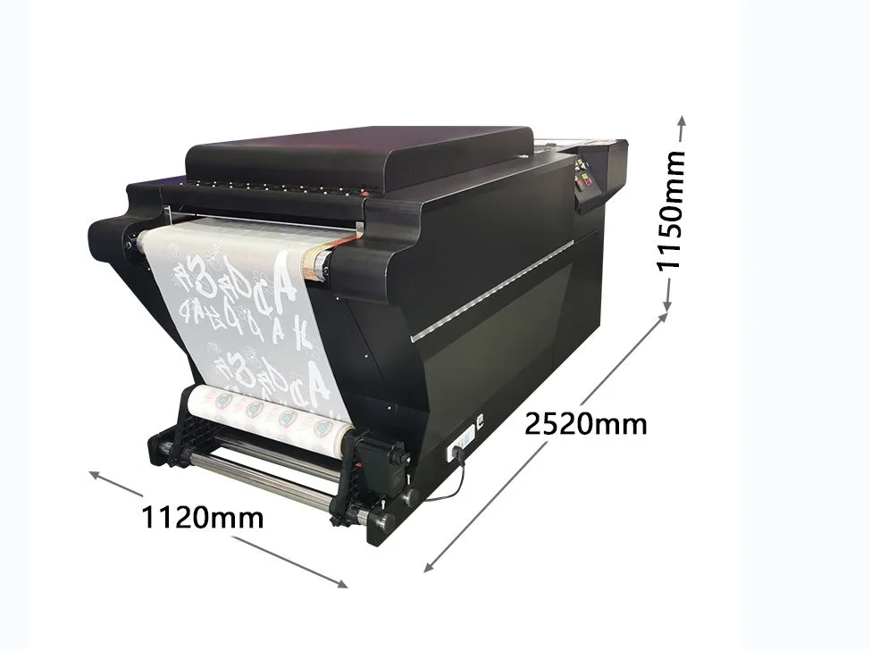 60cm width DTF heat transfer machine for cotton polyester garment customization