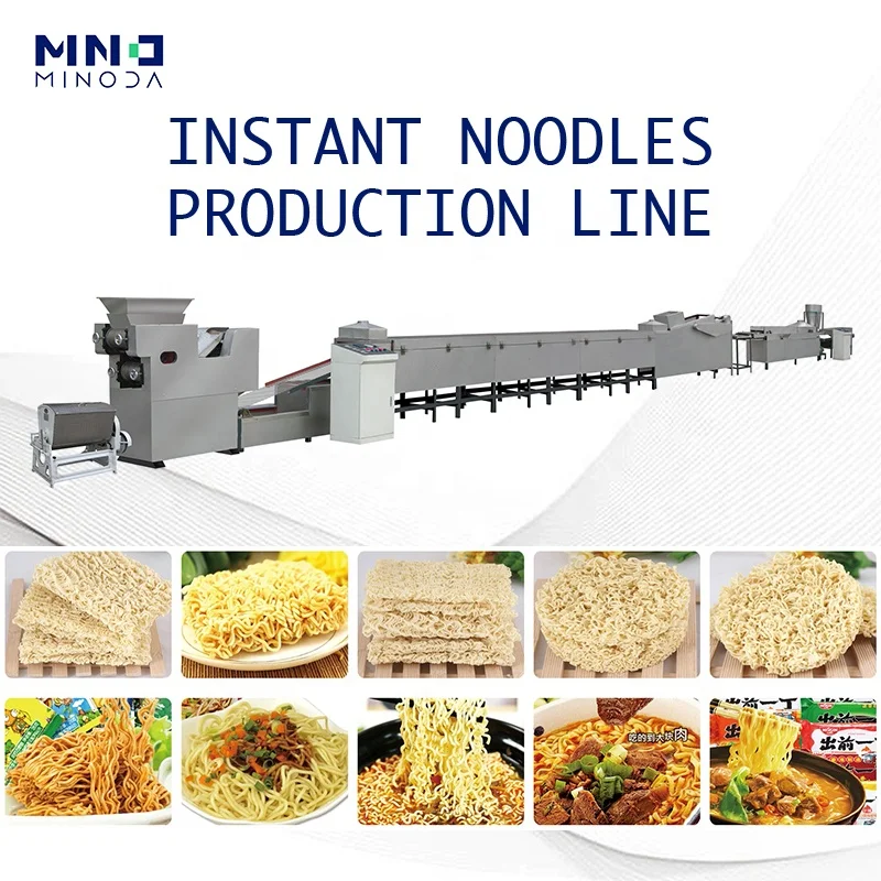 MINODA Customized Small Scale Instant Noodle Making Machine Automatic Fried Instant Noodle Production Line