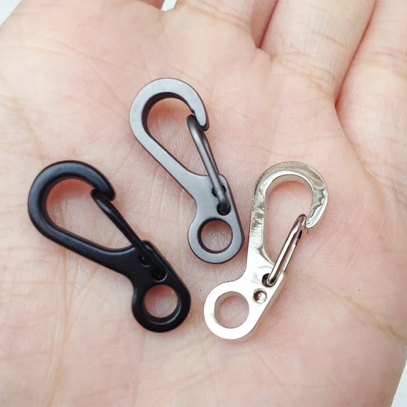 Mini Carabiner Spring Backpack Clasps Climbing Carabiners Equipment Survival Paracord Snap Hook Keychain Buckle Clip