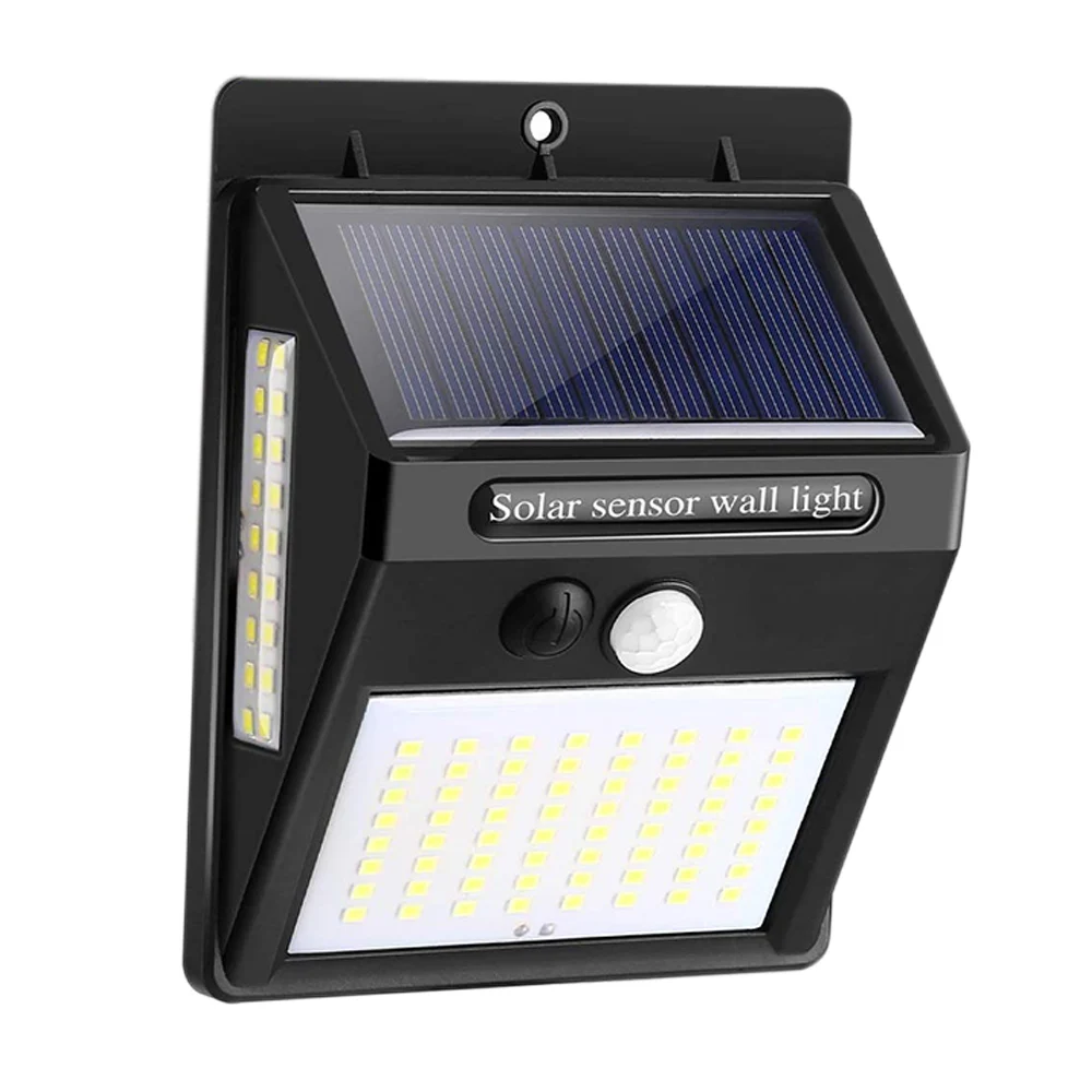 100 LED Solar Motion Sensor Light Outdoor 3 Modes With 270 Degrees Wide Angle