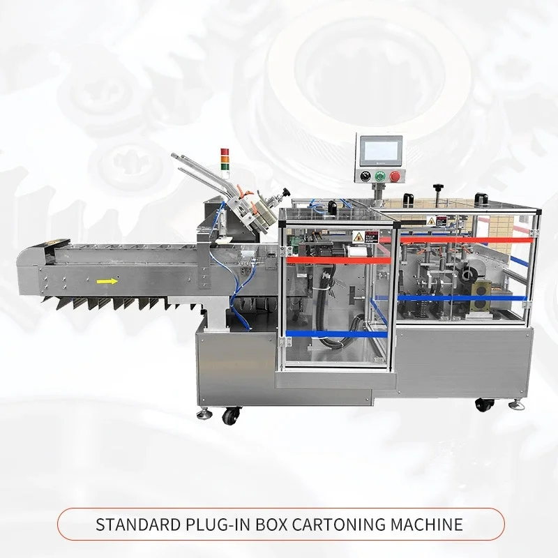 TEBAK Facial Mask Small Carton Automatic Carton Filling Machine Automatic Plaster Bag Mini Box Carton Packing Machine