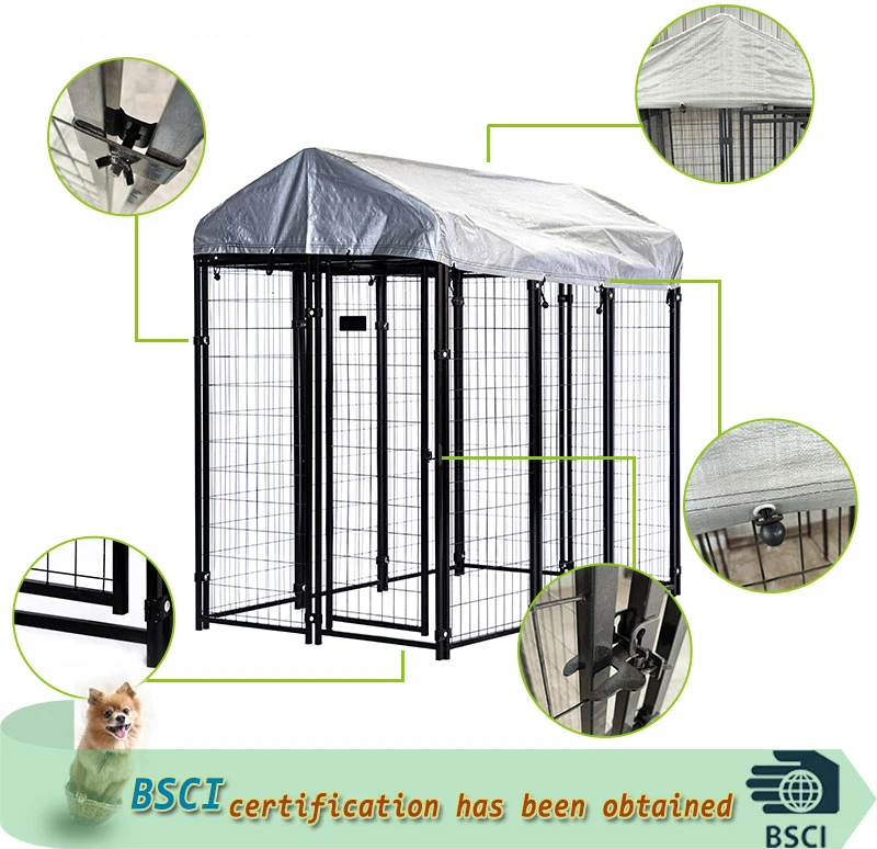 Receive customized outdoor large welded mesh dog cages