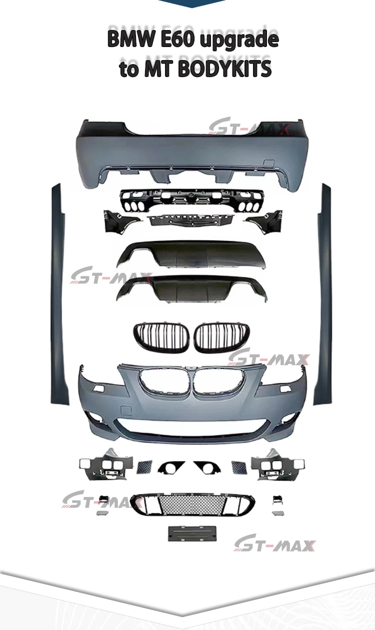 The Factory E60 Body Kit For Bmw E60 Modified Mtech Upgrade Mt Front And Rear Bars Side Skirt