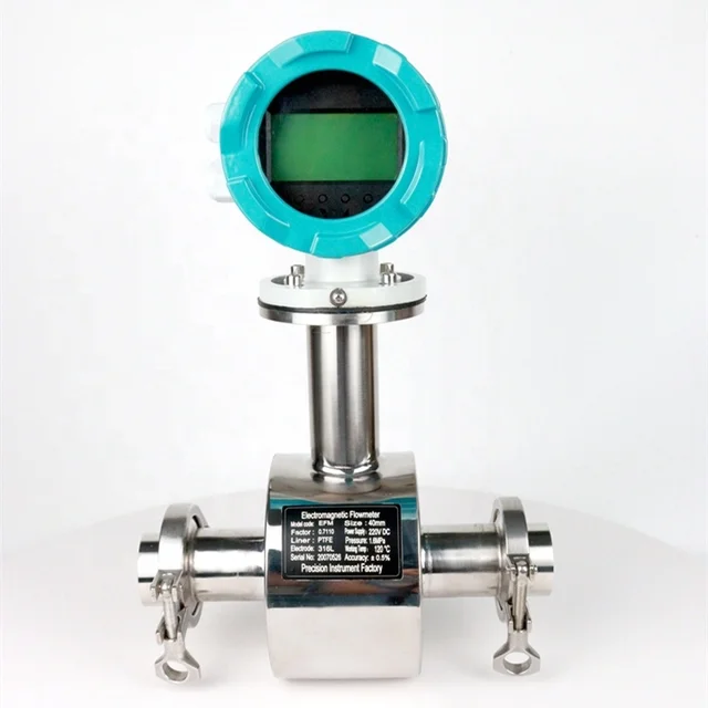 Magnetic Liquid Flow Meter Digital Underwater and River Electromagnetic Flow Meter for Gas 4-20mA Hot Water OEM Supported
