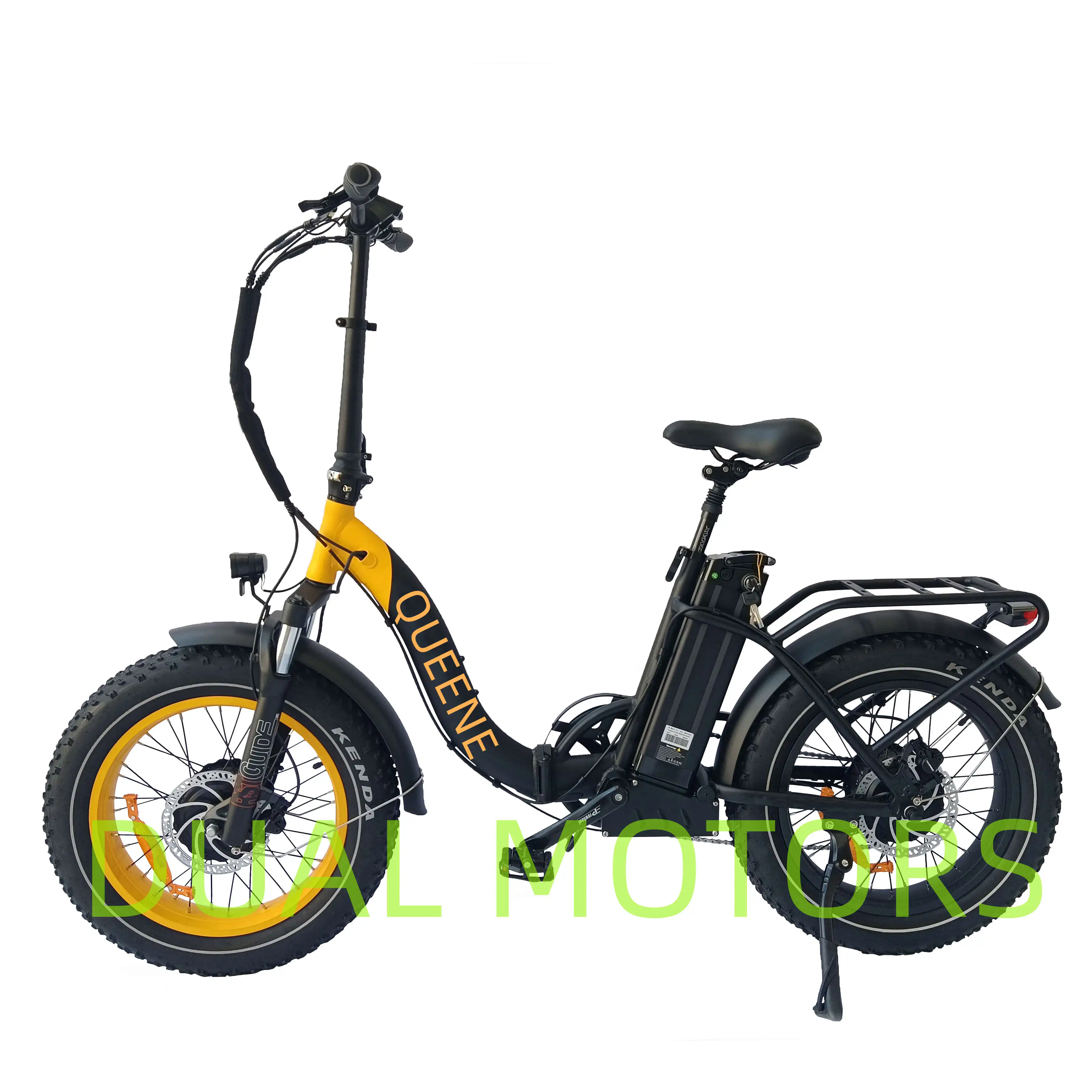 クイーン/フルサスペンション デュアルバッテリー 電動自転車 ファット 