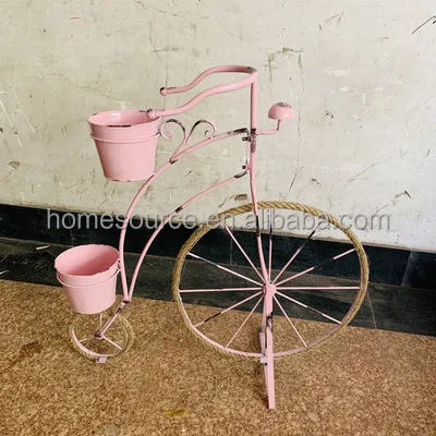 Country Retro Creative Hemp Rope Iron Bicycle Shape Flower Stand Ornaments Gardening Home Groceries Window Decoration 1JFS01 (8).jpg