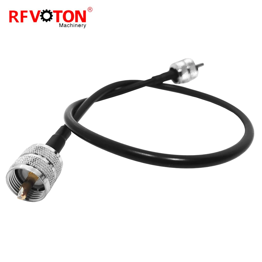 Werkslieferung PL259 UHF Stecker (männlich) auf UHF Stecker (männlich) für RG58-, LMR195-, RG223-, LMR400-, RG213- und RG214-Kabelbaugruppe