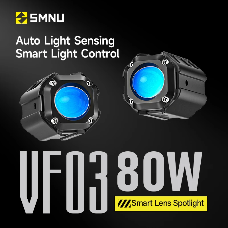 SMNU priekiniai motociklo papildomi LED priekiniai žibintai, rūko žibintai, IP67 apsaugos klasės, vandenei atsparūs, ilgo nuotolio, dviejų spalvų, stiprios ir silpnos šviesos taškiniai žibintai, 12–85 V