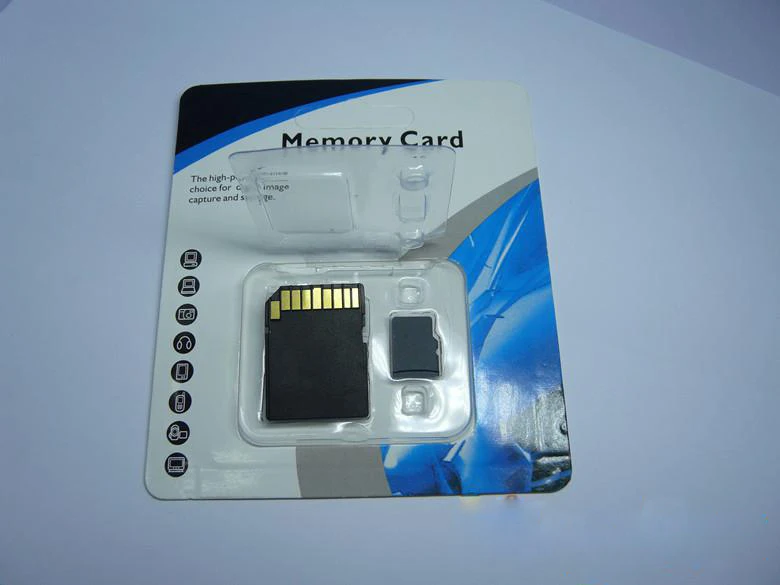 Wholesale Custom Clamshell Clear  Blister Memory Card  Packaging