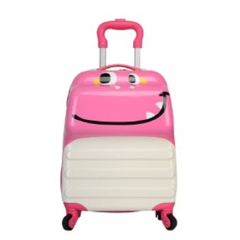 Children Hard Shell Handle School Kid's luggage bag travel toy valise pink suitcase