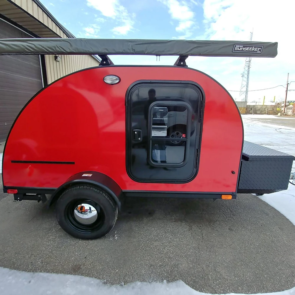 Allroad OEM ODM Custom Small Teardrop Camping Caravan Travel Trailers Great Price Mini Tear Drop Camper Trailer for Offroad Sale