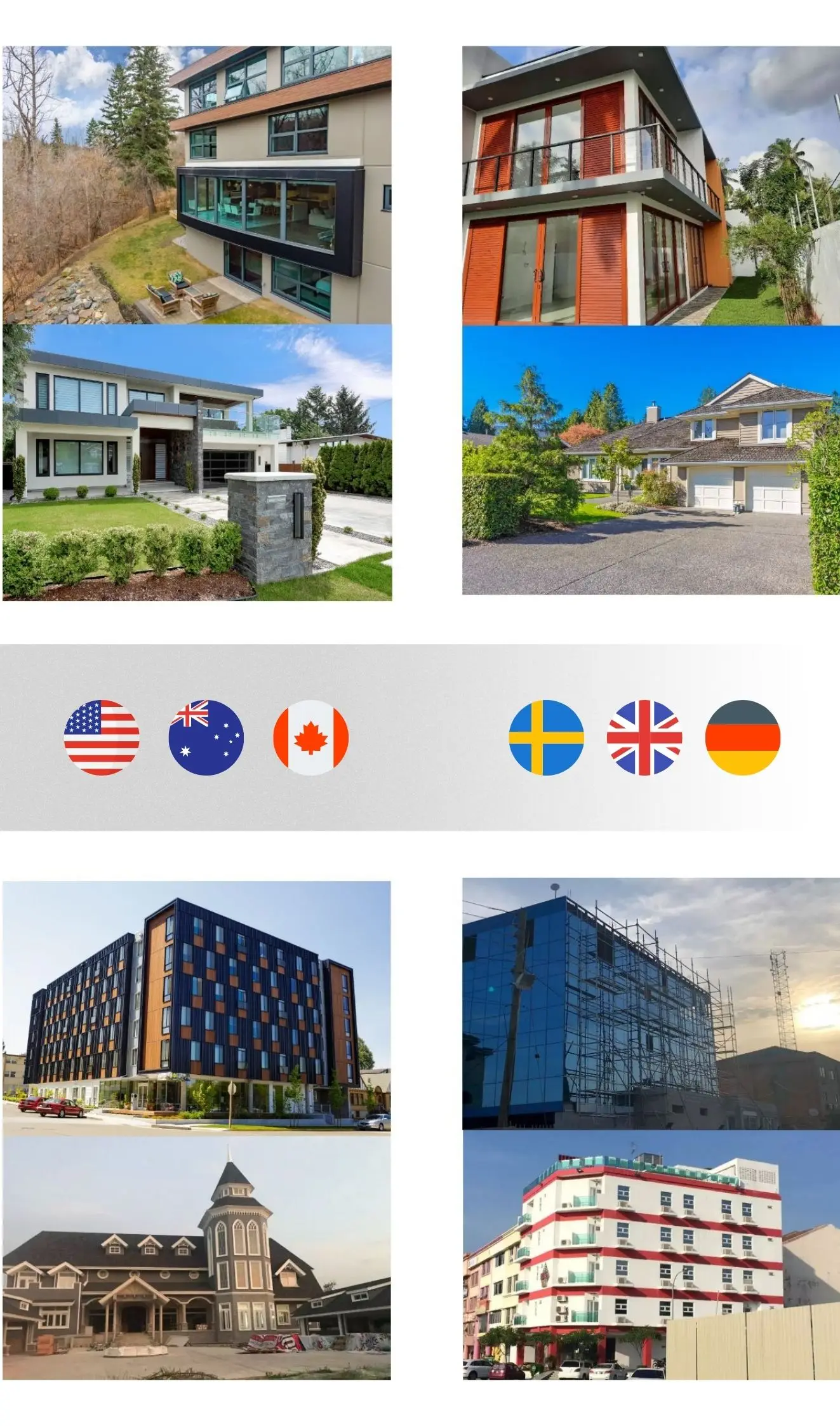 Modern Minimalist Design Wholesale Garage Door Outdoor House Hotel