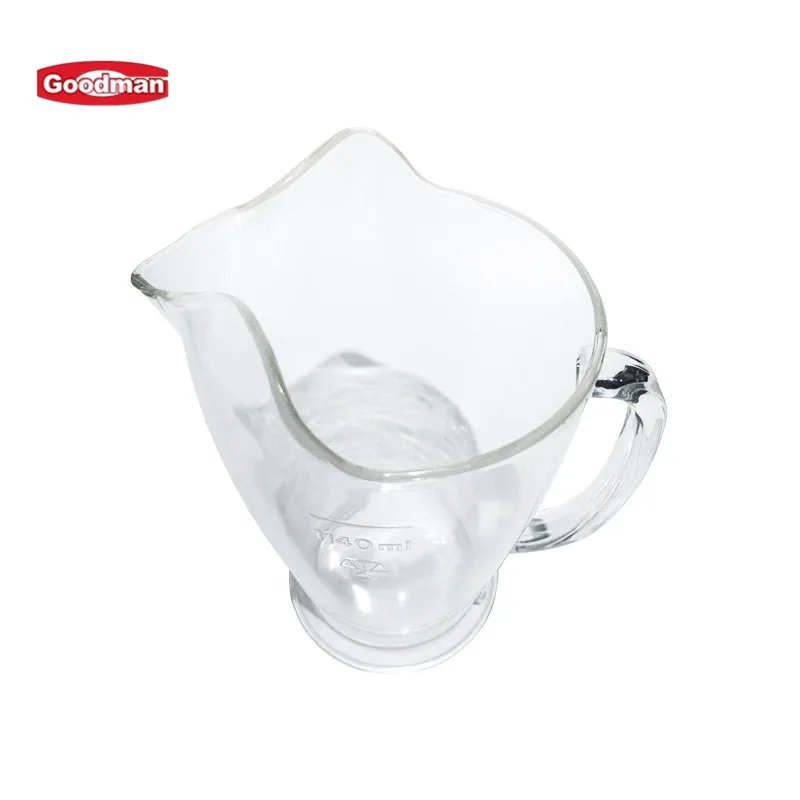 Restaurant Bar Drink Service Reusable Clear Polycarbonate Wine Juice Cup Glass  Ice Cola Lemon Tea Jug Plastic Beer Pitcher manufacture