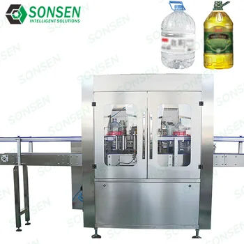 SONSEN Industrial Automatic Labeling Machine for EVA Hot Melt Glue Designed for Round Barrels of Purified Water