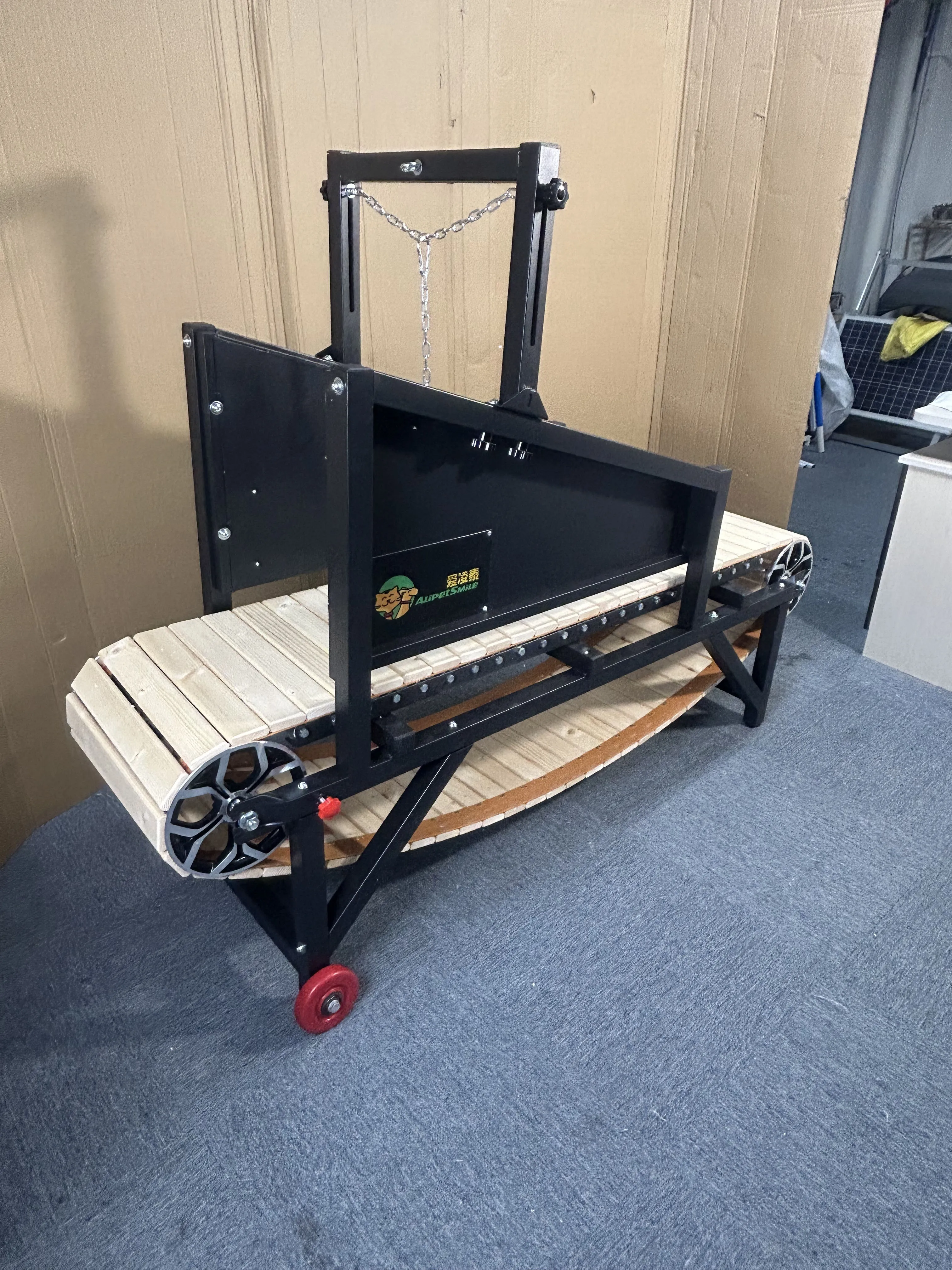 Alipet Smile Custom Safe and Durable Dog Treadmill Slatmill Treadmill for Dogs with Brake and Side Boards