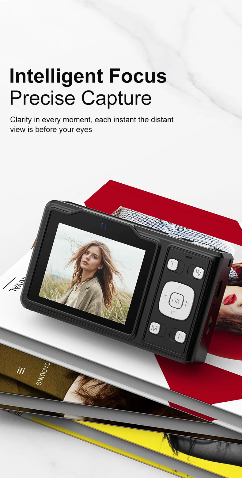 Mini Retro Vintage  Selfie Camera Digital Zoom Anti-Shake for Children's Travel CCD Sensor Element Economical