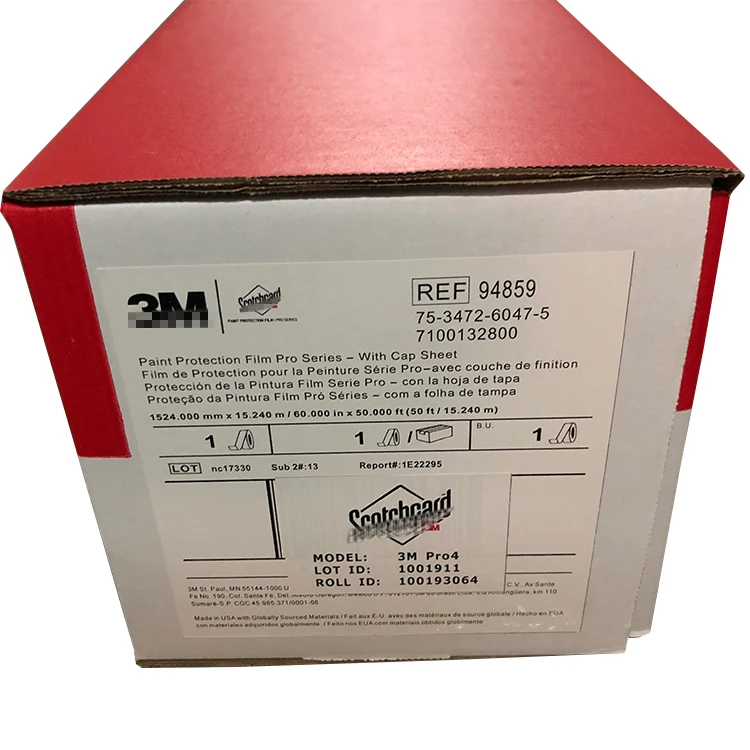 3M PRO Paint Protection Film TPU Nanocoating Transparent PPF Plastic Polyurethane Film Protect the Paint Sticker