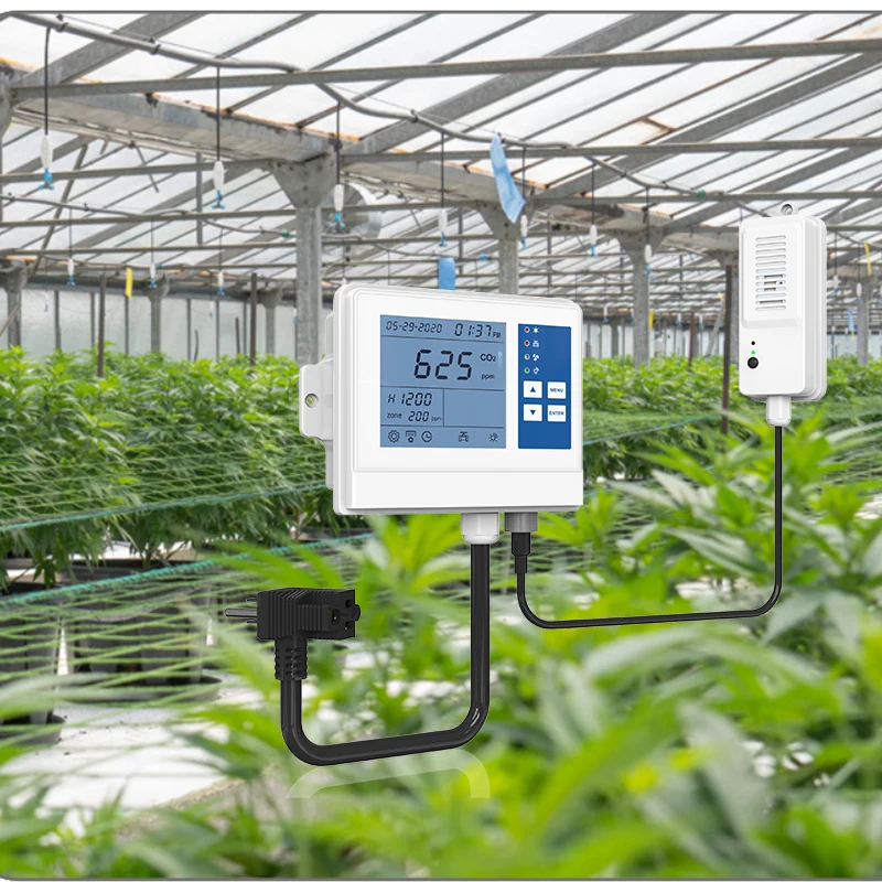 Hydroponic System Mushroom Co2 Controller With Temperature And Humidity ...