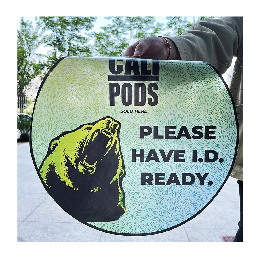 Easy Peel Off Removable PVC Vinyl Custom Weatherproof Windows Glass Static Decal Cling Stickers for Shop Window