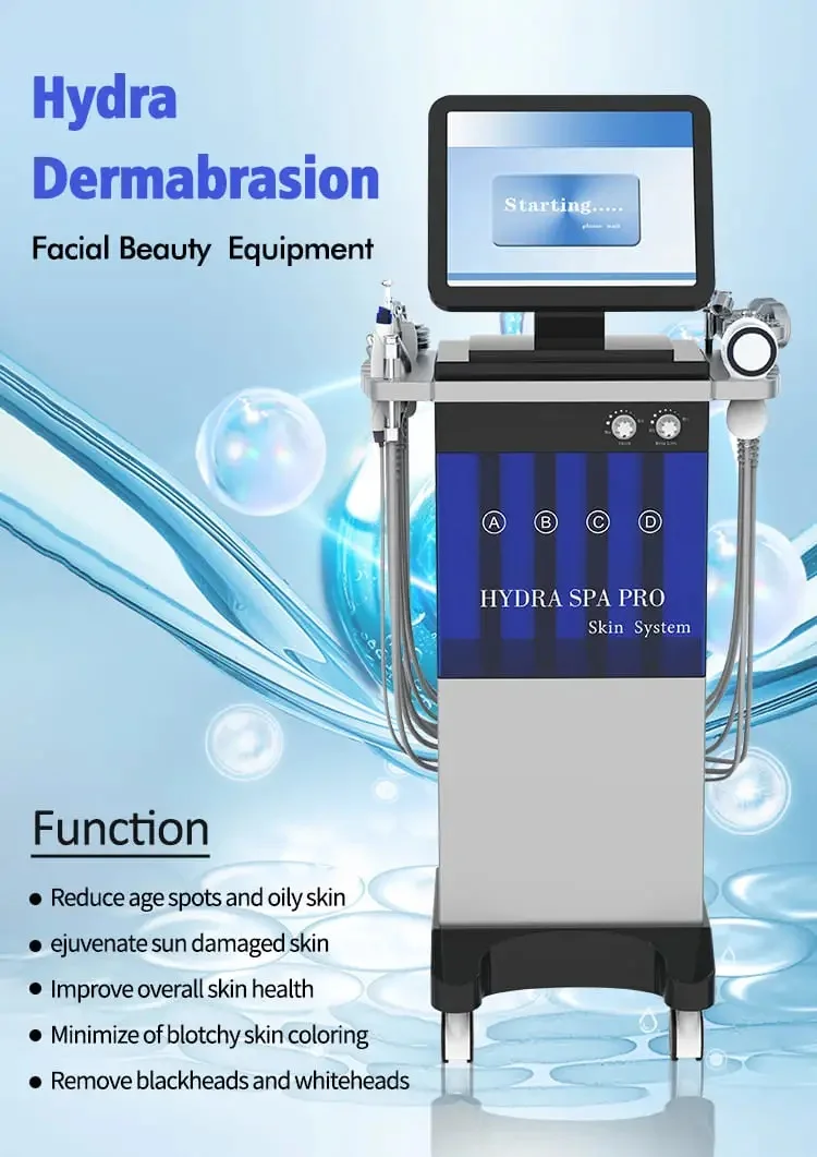 14 In 1 Hydra Facial Machine 250W Hydra Dermabrasion Machine 90Kpa