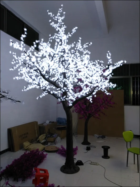 Albero Di Ciliegio Artificiale Con Luci LED Irishom - 36 Luci LED, 2 Modalità, Touch Screen, Alimentazione USB/Batteria - Decorazione Casa Estetica