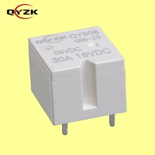 QYZK Factory directly sales load 30A 16VDC 5pins pcb SPDT undervoltage mini car relay dc 5v relay for Fog lamps control